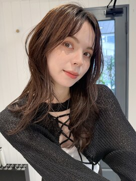 レトン 銀座(leton) 小顔/レイヤーカット/オリーブグレー/ココアベージュ/銀座