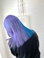 ミュー(Mu)&nbsp;ツートンカラー　デザインカラー　ブルー　ヴァイオレット