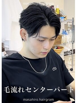ディータ(Dita) 毛流れニュアンスフェザーセンターパート大宮メンズパーマ