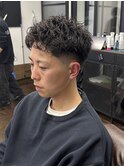 ピンパーマ#メンズ#メンズカット#パーマ#眉毛#メンズサロン