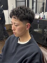 バタクラン(BATACLAN) ピンパーマ#メンズ#メンズカット#パーマ#眉毛#メンズサロン