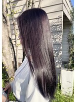 ワークスヘアー(WORKS HAIR)&nbsp;ブリーチなしダブルカラー パープル