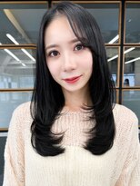 アース 天満橋店(HAIR & MAKE EARTH)&nbsp;定番◎韓国カット顔周りレイヤー20代30代艶髪ロング