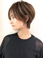 ゴカン バイ ジル ブラン 名古屋(Gokan by JIL BLAN) ハイライトバレイヤージュダブルカラーショートカット30代40代