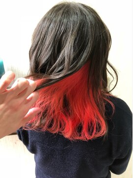 ミー 新宿(MII) インナーカラーレッド/ダブルカラー/髪質改善/新宿/MII/ミイ