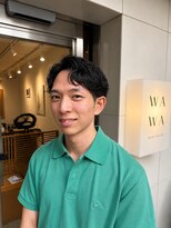 ワワ ヘアサロン 高円寺店(WAWA HAIR SALON) ニュアンスパーマ×センターパート