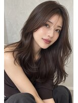 ダル 渋谷/表参道(DAL.)&nbsp;ミディアムレイヤーロングレイヤーダークブラウン韓国風