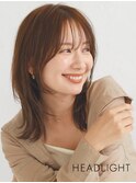 大人ハッシュカットレイヤー小顔くびれ似合わせ韓国ミディアム