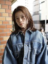 ベンジー 中目黒ii店(benji)&nbsp;ブラウンヘアにレイヤーカット