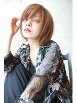 ブーケ(BOUQUET)&nbsp;ゆるっとウザバング 脱力系ミディアムヘア