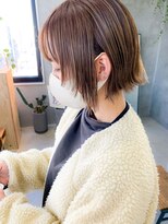 テトヘアー(teto hair)&nbsp;ボブウルフ、スリークボブ、顔周りウルフ、アッシュブラウン