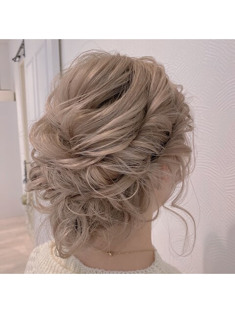 ヘアセットアレンジメイクブライダルお呼ばれヘア成人式ヘア