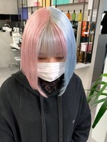 2987ニュアンスカラーピンクブロンドブルーサファイアバイカラー