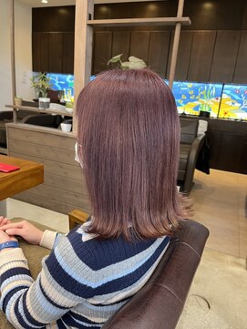 ラ メール ヘア デザイン(La mer HAIR DESIGN) 【ビフォーアフターあり】ピンクベージュカラー/ブリーチカラー
