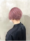 ダブルカラーピンクベージュケアブリーチハイトーン髪質改善