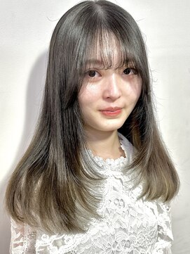 サクラ 岐阜(SAKURA) ワンホンヘア×赤み除去オリーブベージュ　岐阜美容室