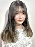 ワンホンヘア×赤み除去オリーブベージュ 岐阜美容室
