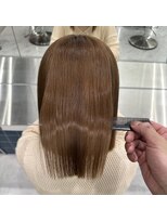 ロンドルーチェ 心斎橋(Lond luce)&nbsp;ダークアッシュ/ミディアムレイヤーカット［髪質改善/縮毛矯正］