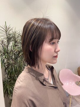 ネウィ 銀座(newi) オリーブべージュ/韓国/マッシュショート