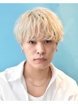 オーシャントーキョー 渋谷(OCEAN TOKYO) 無造作マッシュハイトーンツーブロック