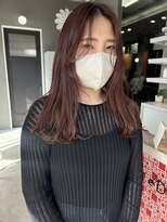 レド(LeDo)&nbsp;ワインレッド×つやカラー×顔まわりカット【四日市】