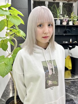 チュダック(ChuDuck) 韓国風《ペールシルバー》ハイトーン/ケアブリーチ/ダブルカラー