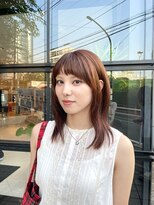 ダダキュービック(DADA CuBiC)&nbsp;レイヤーカット×オレンジブラウンカラー・艶カラー