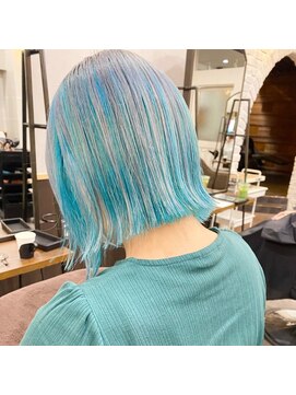 ルクスバイアフィナー(Luxo by Afinar) 【町田/Luxo by Afinar】デザインカラー/灰×白群