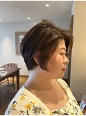 似合わせカット/ショートボブ/大人女性