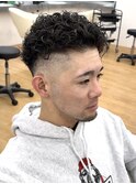 【極道パーマ】フェード　刈り上げ　ベリーショート　リバース