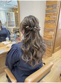 ふわふわハーフアップ/ヘアセット