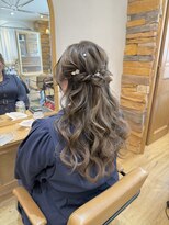 ふわふわハーフアップ/ヘアセット