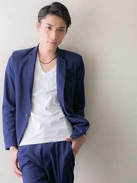 モッズヘア メン 仙台愛子駅前店(mod's hair men) オールバックでクールに！七三分けウェットショート仙台愛子