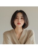 大人な丸みボブ