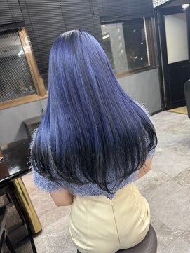 アローズ 久留米店(arose) ブルー～ブラック　エンドカラー