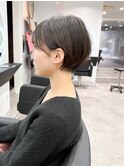 イメチェンナチュラルタイトショートボブ