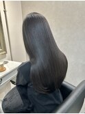 メルティカラーフェミニンロング似合わせカット美髪ブリーチなし