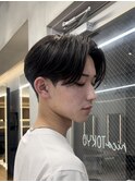 センターパート×曲がる縮毛矯正