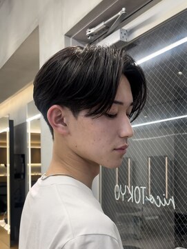 ニコ トウキョウ ロジック(nico TOKYO Logic) センターパート×曲がる縮毛矯正