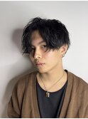 メンズセンターパート