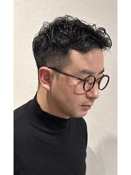 銀座マツナガ 神田店 短髪 ナチュラルパーマ ツーブロ