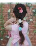 【写真撮影コース】女の子ヘアセット＋写真1枚　￥4000