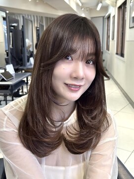 ヴェイン 渋谷(vain) ワンカールレイヤー大人可愛い20代ヘア
