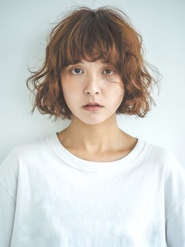 テクネ 天神大名(techne) 天神大名顔周りレイヤーカットミディアムボブタッセルボブパーマ