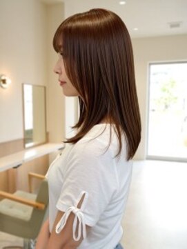 アビエブラン 若江岩田(abije blanc) ショコラブラウンストレート【若江岩田駅】