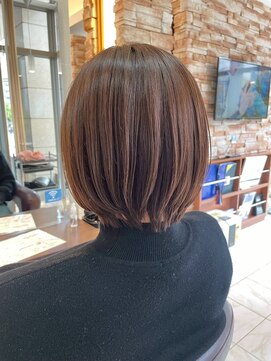 髪質改善/顔周りレイヤーカット/グレージュ[千葉/千葉駅]