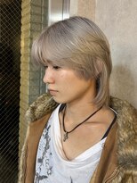 メンズ/ブリーチ　ar clip 表参道&nbsp;メンズメンズブリーチメンズカットメンズウルフ毛流れパーマ