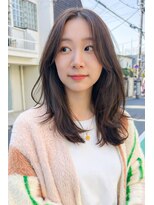 トレス(TRESS)&nbsp;レイヤーカット　顔周りレイヤー　グレージュ　透明感　表参道