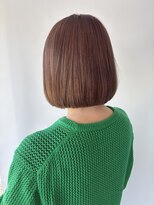 ヘアデザイン アンジェロ(Hair Design Angelo)&nbsp;切りっぱなしボブ/カプチーノブラウン/20代/30代/40代