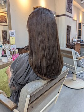 ヘアリゾート粋 ウナム 新宿東口店(enam) ナチュラルストレート/美髪縮毛矯正/ショコラブラウン